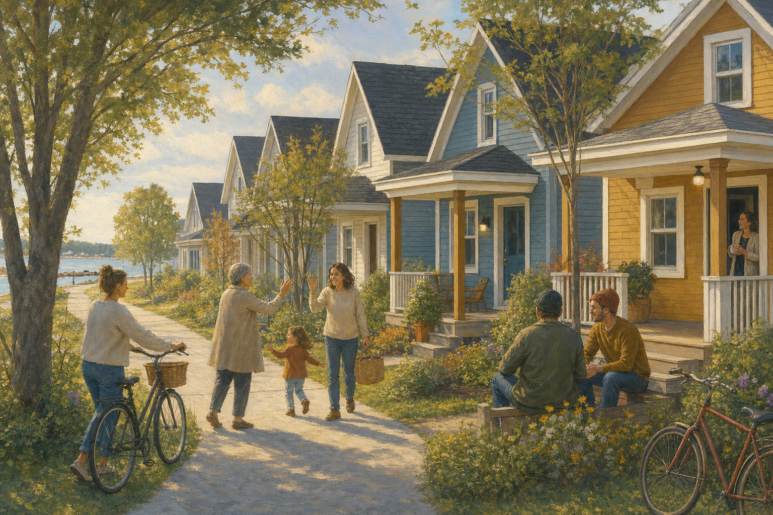 New public homes in a welcoming Canadian neighborhood.