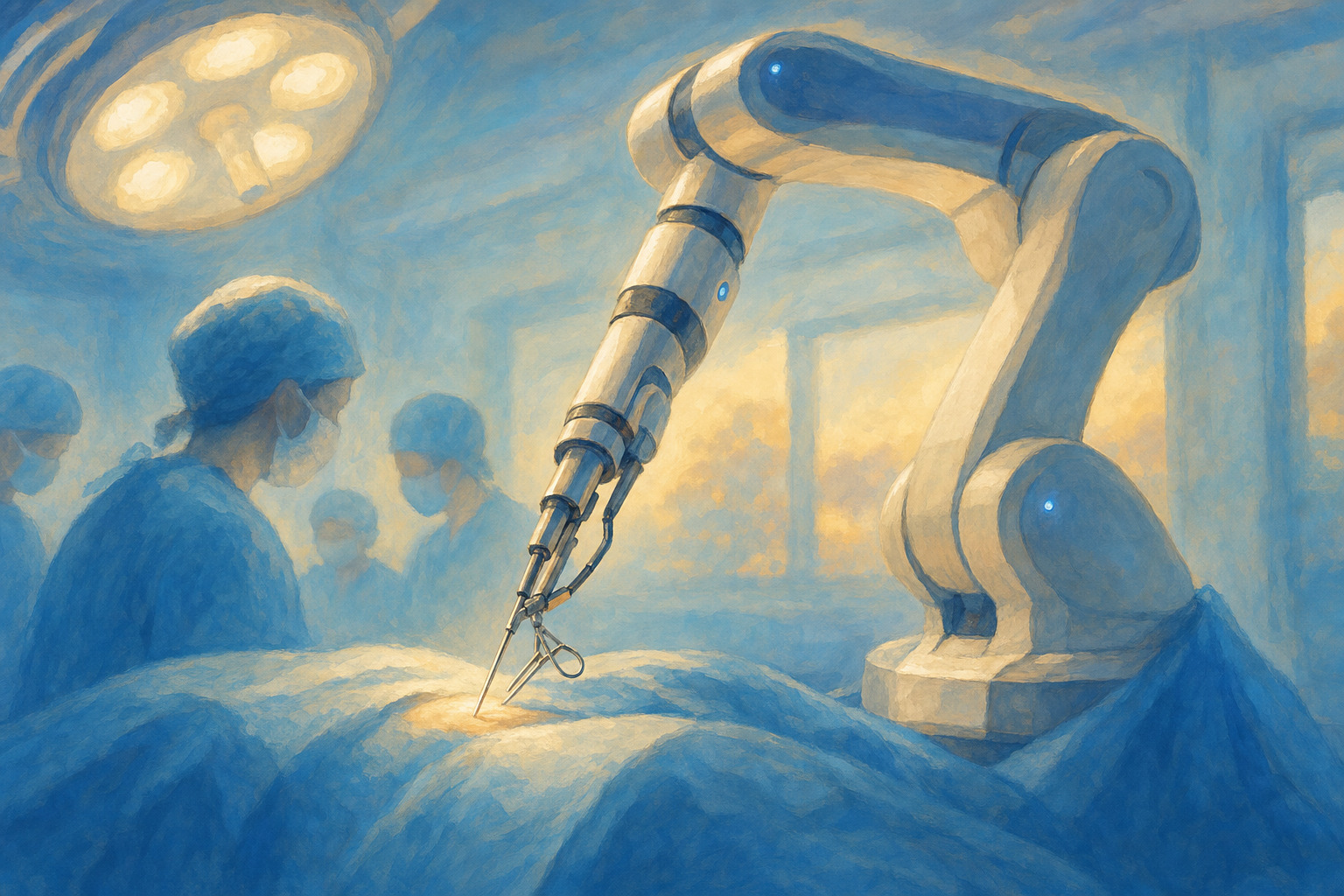 A clinician and patient discuss a minimally invasive breast surgery option.