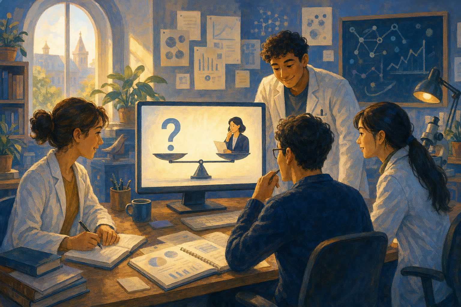 Researchers study a computer system designed to show when an AI answer may be uncertain.